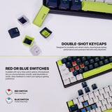 Fantech MORI Edition MK874V2 - ATOM63, Pro Wired Mechanical Keyboard with RGB Lighting White