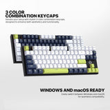Fantech MORI Edition MK877S - ATOM87S, Pro Wired Mechanical Keyboard with RGB Lighting White