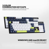 Fantech MORI Edition MK878S - ATOM104S, Pro Wired Mechanical Keyboard with RGB Lighting Blue