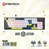 Fantech MORI Edition MK878S - ATOM104S, Pro Wired Mechanical Keyboard with RGB Lighting White