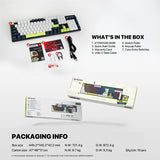Fantech MORI Edition MK878S - ATOM104S, Pro Wired Mechanical Keyboard with RGB Lighting White