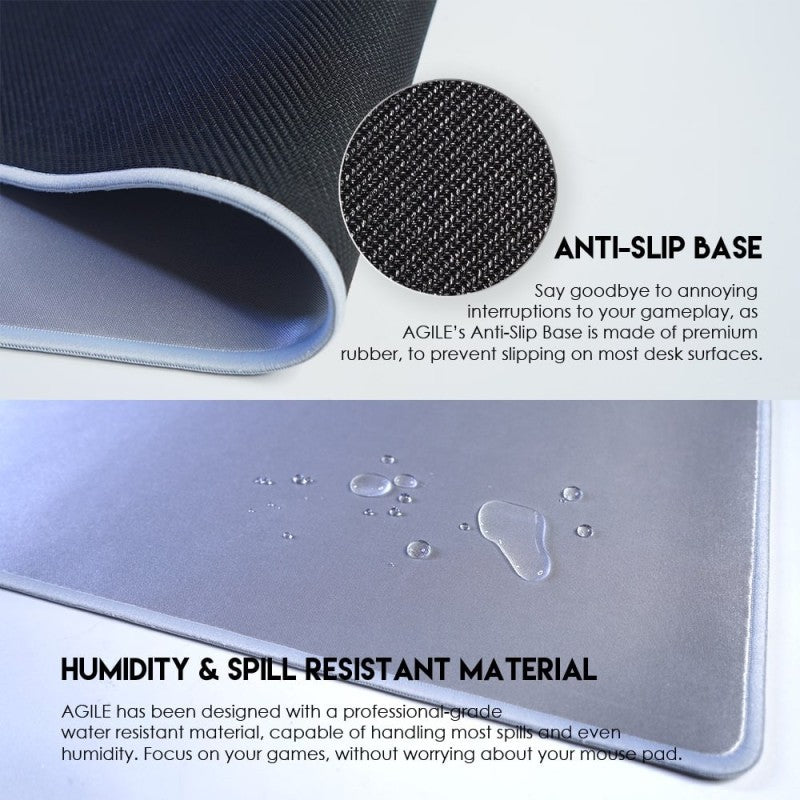 Fantech MP903 AGILE, Gaming and Office Mousepad, XX-Large Size: 90cmx40cmx0.3cm, Gray