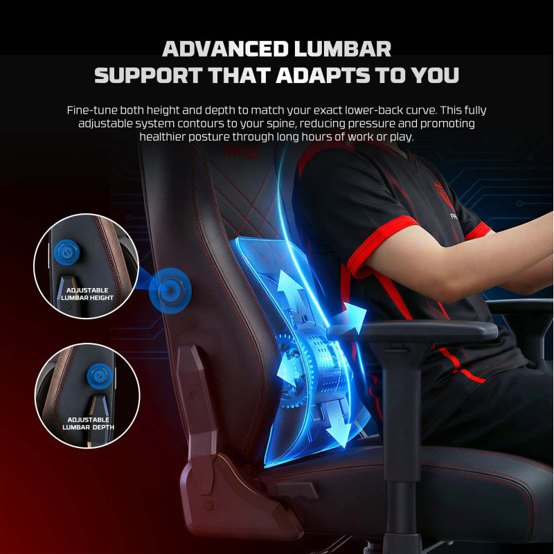 FANTECH NeoArc Pro GC284P Luxury PU Leather, Magnetic Memory Foam & Lumbar Support, Ultimate Comfort Fully Adjustable Features