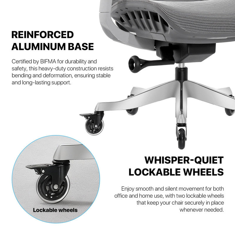 Fantech OC1 PRO Professional Ergonomic Chair for All-Day Work Comfort Black