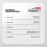 FANTECH Power Kit PK202CC – 20W PD Fast Charging USB-C Charger + 1M USB-C to USB-C Cable