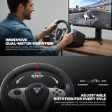 FANTECH R1V2 Professional 900° Racing Steering Wheel Bundle with Gear Shifter & Hall-Effect Pedals, Dual-Motor Vibration