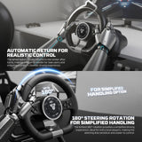 Fantech R2 Racing Steering Wheel with Analog Pedals – 180° Rotation, Dual Vibration for PC, PS4, PS3, Xbox One & Switch