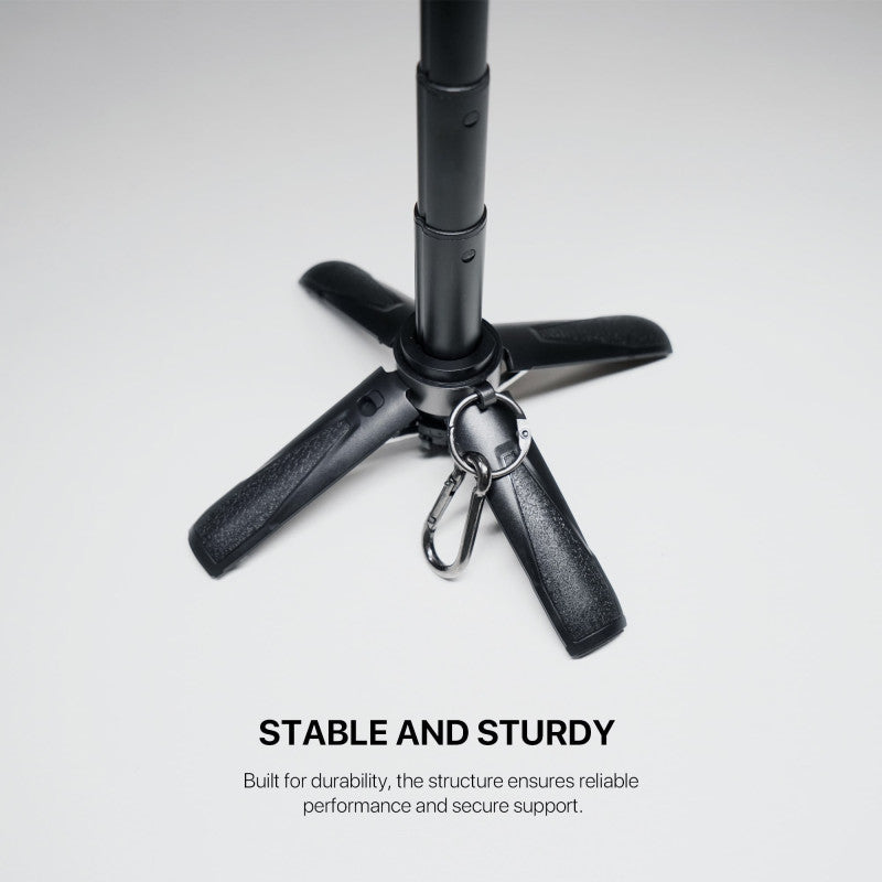 FANTECH SS141 SELFIE STICK: Pocket-Sized Mini Quadripod Stand, Bluetooth Remote, Adjustable Height (11.7 cm to 41 cm)