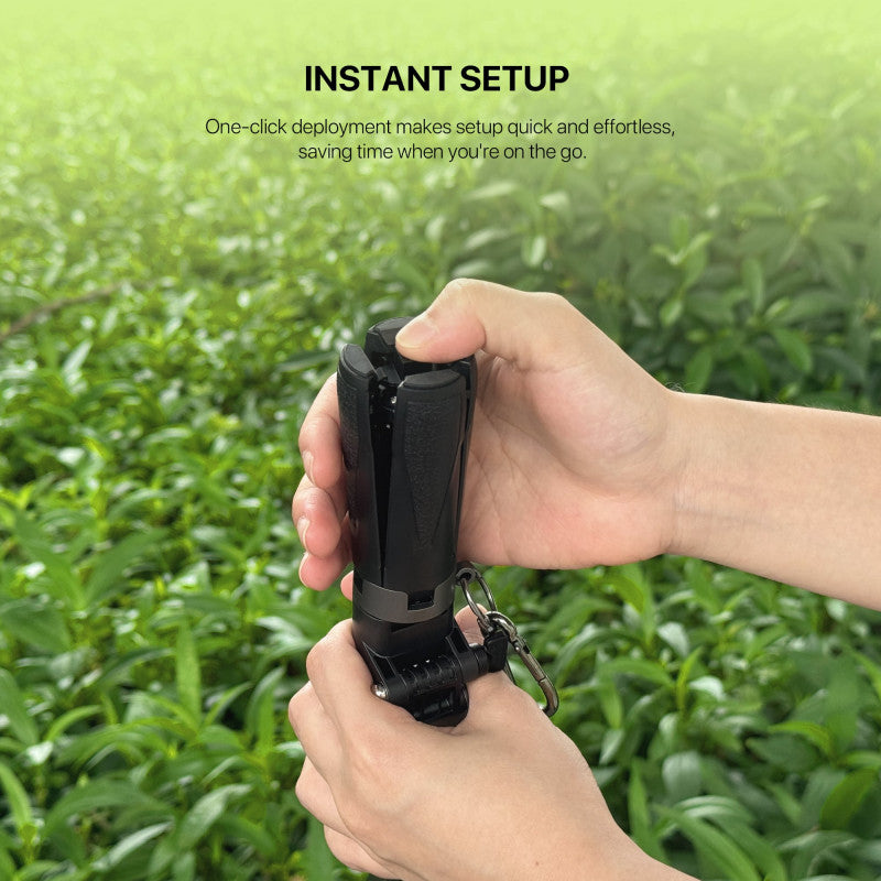 FANTECH SS141 SELFIE STICK: Pocket-Sized Mini Quadripod Stand, Bluetooth Remote, Adjustable Height (11.7 cm to 41 cm)
