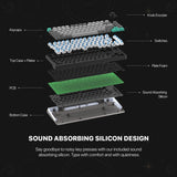 Fantech STELLAR Edition MK913 - ATOM PRO83, 3 Modes: Bluetooth, Wireless & Wired, Built-in Battery, Mechanical Gaming Keyboard