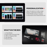 Fantech STELLAR Edition MK913 - ATOM PRO83, 3 Modes: Bluetooth, Wireless & Wired, Built-in Battery, Mechanical Gaming Keyboard