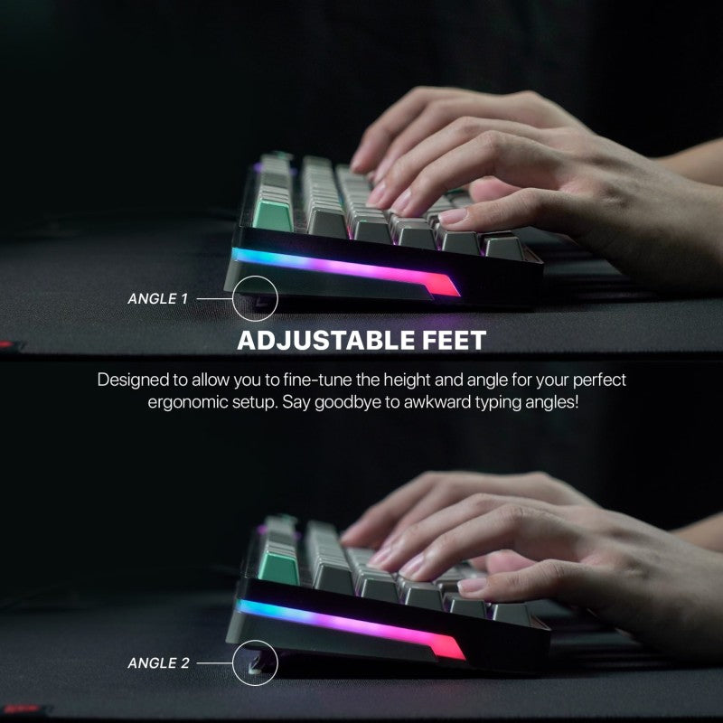 Fantech STELLAR Edition MK913 - ATOM PRO83, 3 Modes: Bluetooth, Wireless & Wired, Built-in Battery, Mechanical Gaming Keyboard