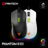 Fantech VX6 PHANTOM II, Advanced Sensor 7200DPI, RGB Lighting, PRO Wired Gaming Mouse
