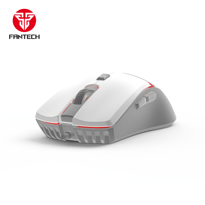 Fantech VX7 CRYPTO, Advanced Sensor 8000DPI, RGB Lighting, Wired Gaming Mouse (White)