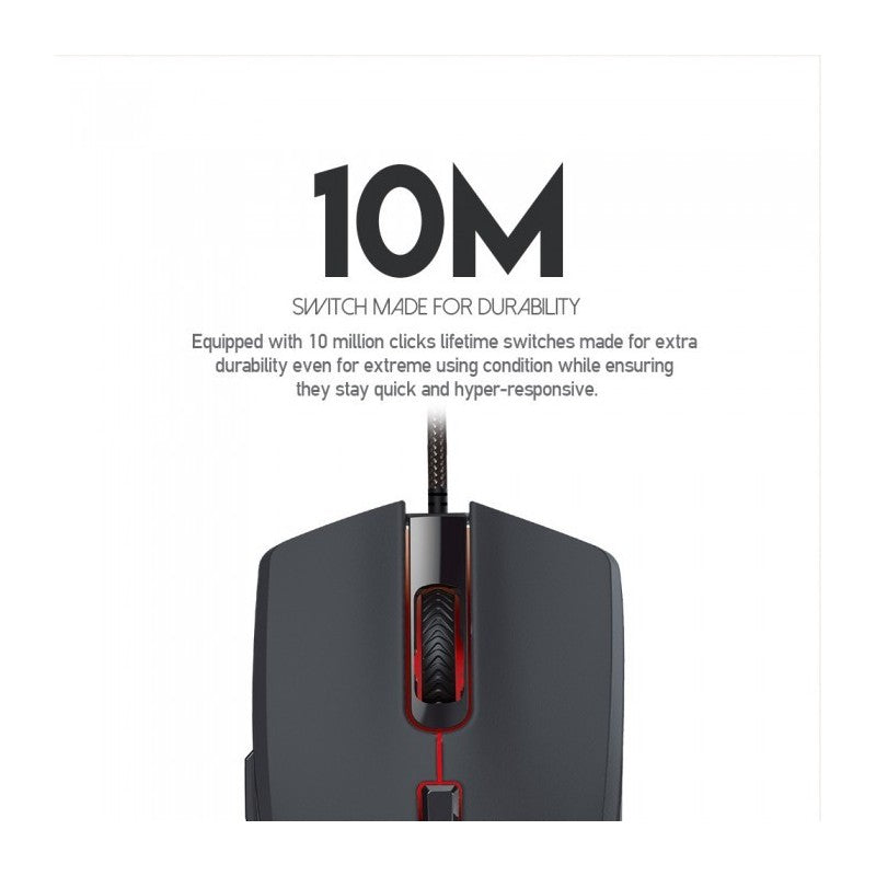 Fantech VX7 CRYPTO, Advanced Sensor 8000DPI, RGB Lighting, Wired Gaming Mouse
