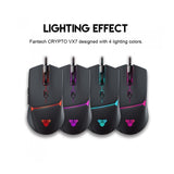 Fantech VX7 CRYPTO, Advanced Sensor 8000DPI, RGB Lighting, Wired Gaming Mouse