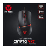 Fantech VX7 CRYPTO, Advanced Sensor 8000DPI, RGB Lighting, Wired Gaming Mouse