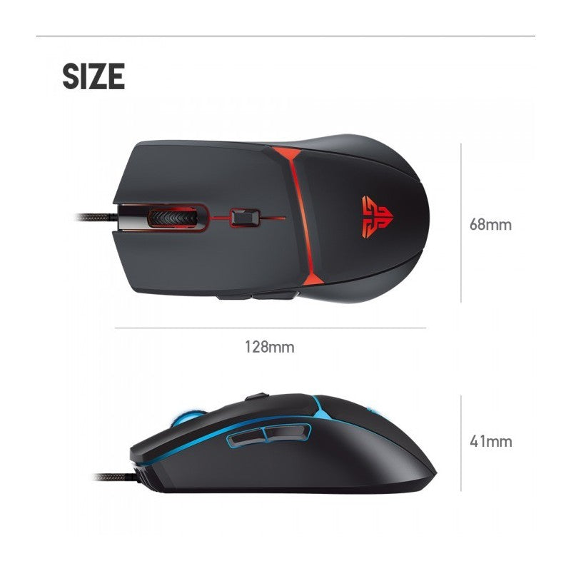 Fantech VX7 CRYPTO, Advanced Sensor 8000DPI, RGB Lighting, Wired Gaming Mouse