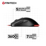 Fantech VX9 KANATA, 3600DPI, RGB Lighting, Basic Wired Gaming Mouse
