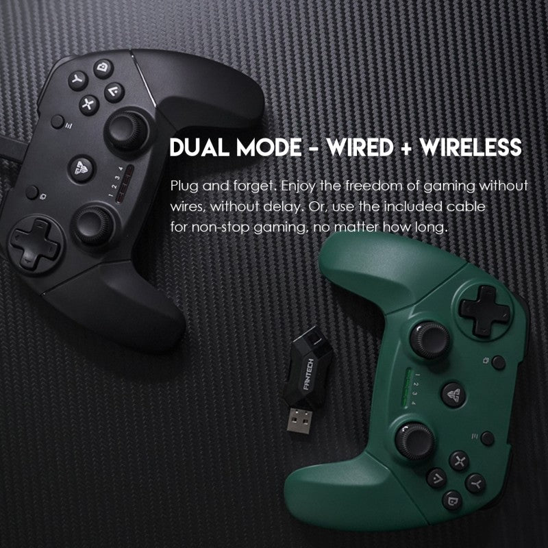 Fantech WGP12 Revolver II: Wireless 2.4GHz Gaming Controller with Buit-In Rechargeable Lithium-ion Battery
