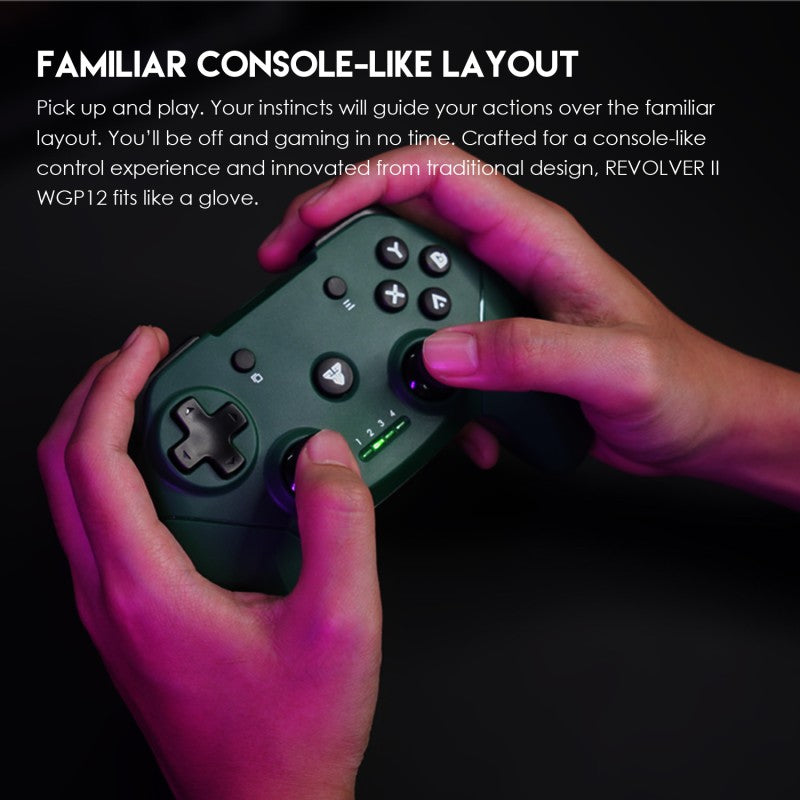 Fantech WGP12 Revolver II: Wireless 2.4GHz Gaming Controller with Buit-In Rechargeable Lithium-ion Battery