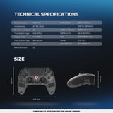 FANTECH WGP16D Nova II Wireless Controller, Multi-Platform Gaming Pad for PS5, PC & Mobile