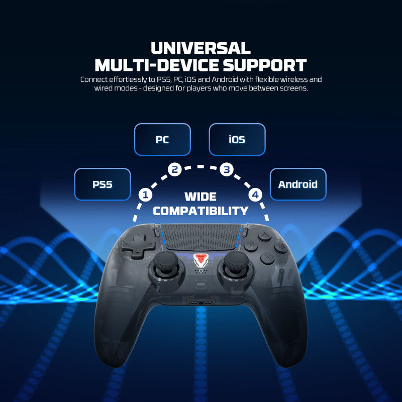 FANTECH WGP16D Nova II Wireless Controller, Multi-Platform Gaming Pad for PS5, PC & Mobile