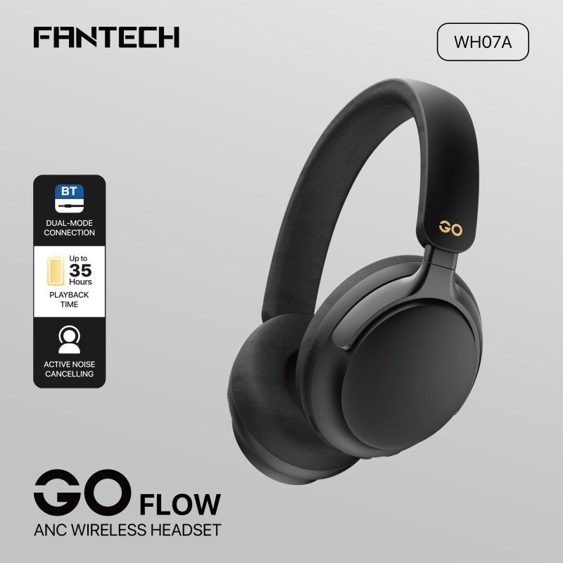 FANTECH WH07A GO VIBE: Bluetooth, - Active Noise Cancelling (ANC) WIRELESS HEADSET