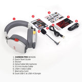Fantech WHG06 CARBON PRO Multi-Platform Wireless Headset, QUAD Mode Connection