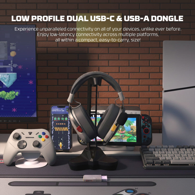 Fantech WHG06 CARBON PRO Multi-Platform Wireless Headset, QUAD Mode Connection