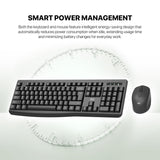 FANTECH WK900 Wireless 2.4 GHz Silent Keyboard & Mouse Combo English/Arabic, 1600 DPI, Perfect for Daily Office or Business Use