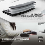 FANTECH WKM71 AERA ARCH: The Ultimate Natural Curved Ergonomic Wireless Combo, High-Performance Silent Keyboard & Mouse