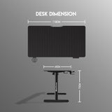 FANTECH WS311 Work Station, Adjustable Height Desk with Powerful Electrical Motor and Stable Design, load up to 60KG (Black)