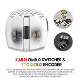 Fantech XD7 Aria GO Mouse, 3 Mode Connection Wired, Bluetooth & Wireless, 26000DPI, Ultra light weight, Built-in Battery