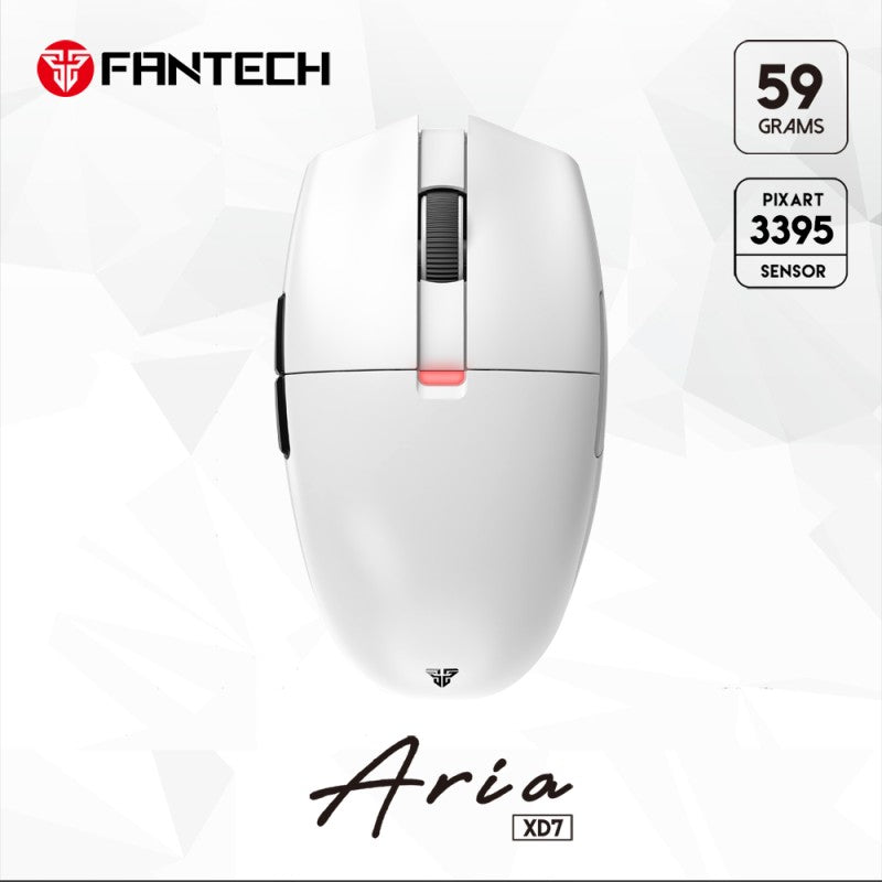 Fantech XD7 Aria GO Mouse, 3 Mode Connection Wired, Bluetooth & Wireless, 26000DPI, Ultra light weight, Built-in Battery