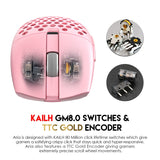 Fantech XD7 Aria GO Mouse, 3 Mode Connection Wired, Bluetooth & Wireless, 26000DPI, Ultra light weight, Built-in Battery