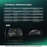 FANTECH Zenith Pro WGP18 Multi-Platform Wireless Controller Hall Effect, RGB, Motion Sensor, Macro, Touchpad, 10H Battery