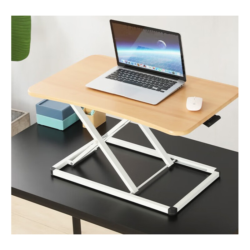 High-Quality Gas Spring Sit-Stand Desk Riser – Adjustable Ergonomic Workstation with Compact & Durable Design