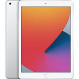 iPad 8th Generation Silver, front and back
