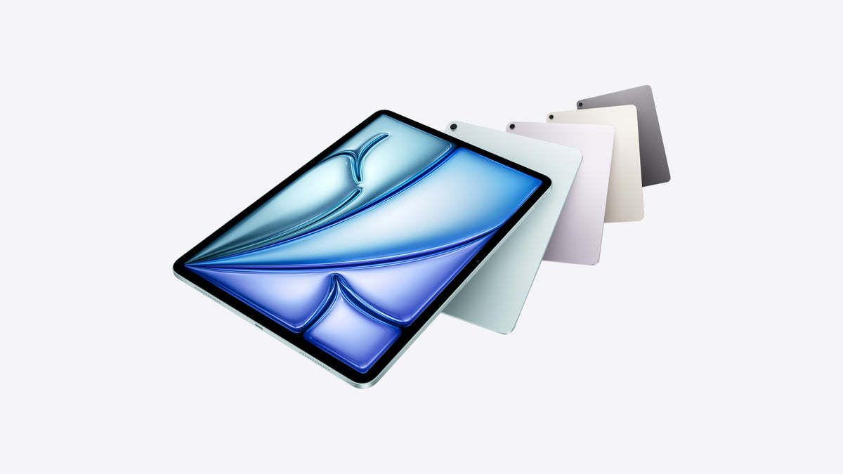 iPad Air M4 in all finishes, angled