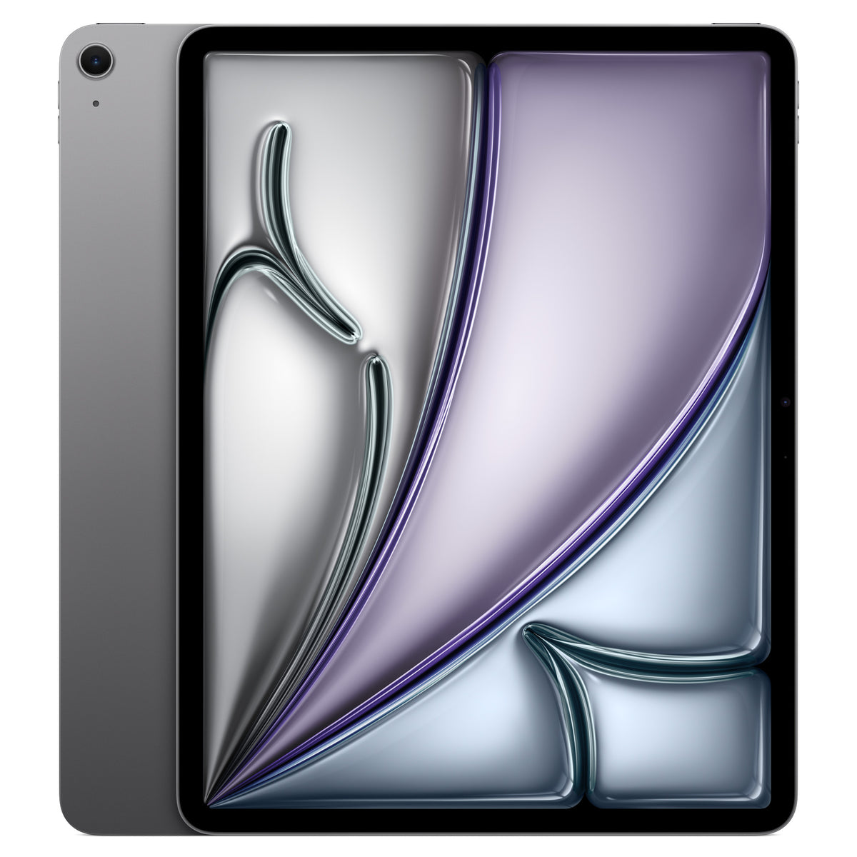 iPad Air M4 13 inch Space Gray, front and back