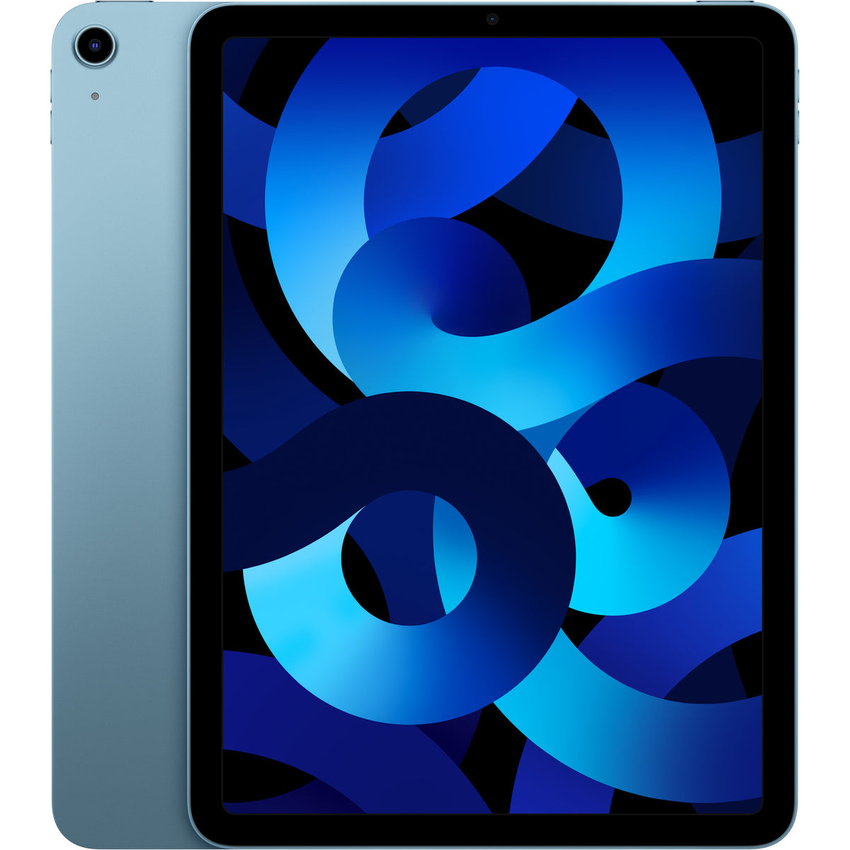 iPad Air 5 M1 Blue, front and back