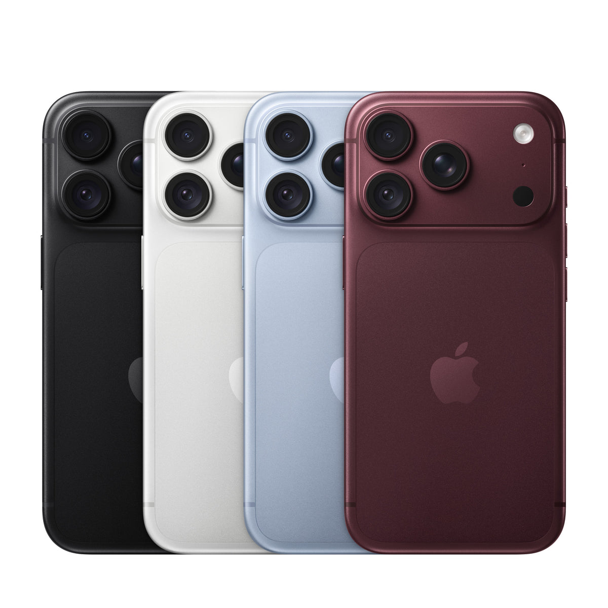 iPhone 18 Pro color lineup, backs