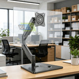 KALOC DF100 17–32" Monitor Stand with Gas Spring Arm, Adjustable Heavy-Duty Desk Mount