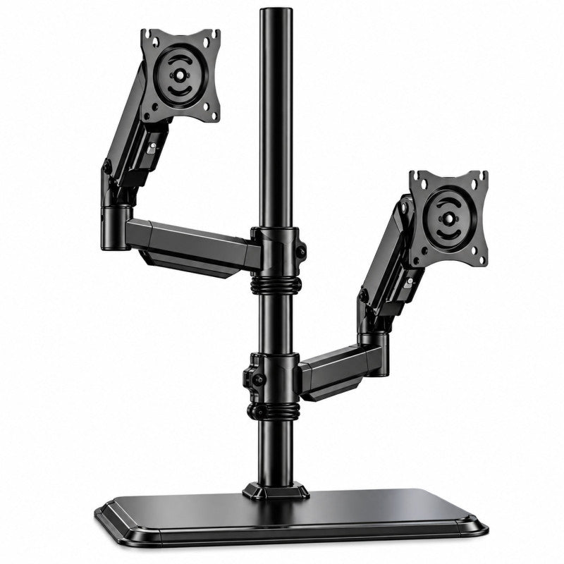 KALOC DF200 17–32" Dual Monitor Stand with Gas Spring Arm, Adjustable Heavy-Duty Desk Mount