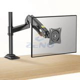 KALOC DH100B Single Monitor Arm with Internal Gas Spring technology for Easy Adjustment, for Screens 17 to 33 Inches