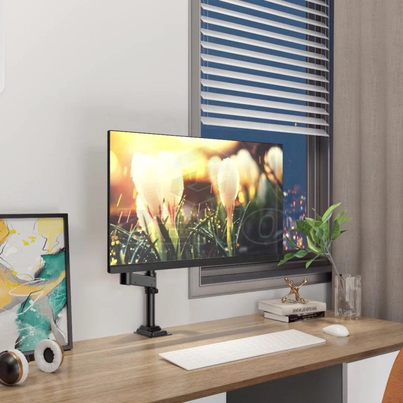 KALOC DH100B Single Monitor Arm with Internal Gas Spring technology for Easy Adjustment, for Screens 17 to 33 Inches