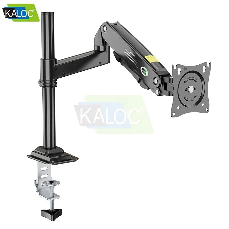 KALOC DH100B Single Monitor Arm with Internal Gas Spring technology for Easy Adjustment, for Screens 17 to 33 Inches