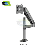KALOC DH100B Single Monitor Arm with Internal Gas Spring technology for Easy Adjustment, for Screens 17 to 33 Inches