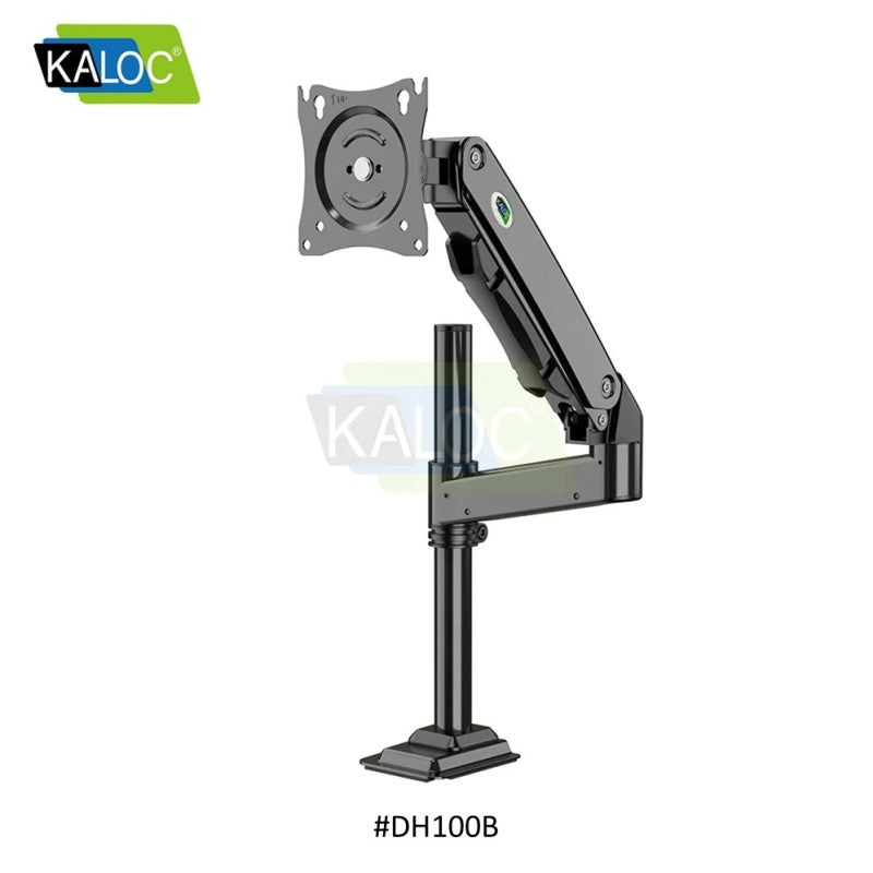 KALOC DH100B Single Monitor Arm with Internal Gas Spring technology for Easy Adjustment, for Screens 17 to 33 Inches